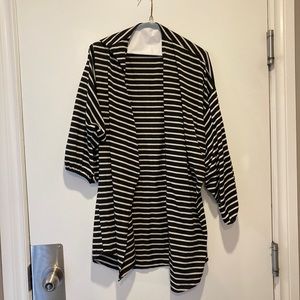 Black and Cream Flutter Cardi